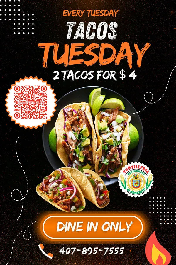 Taco Tuesday flyer