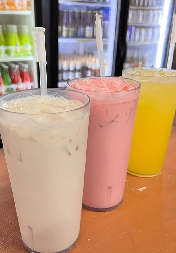Paletas and ice cream from the paleteria counter